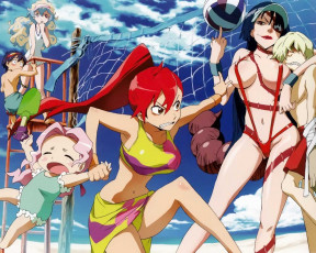 Картинка аниме tengen toppa gurren lagann yoko littner simon nia teppelin viral adiane darry adai