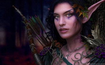 Картинка night elf фэнтези эльфы