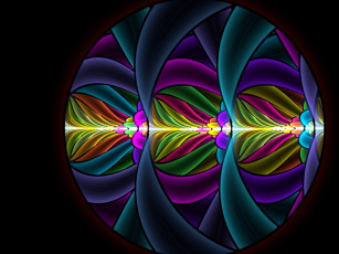 Картинка 3д графика fractal фракталы узор