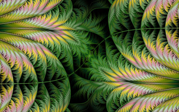 Картинка 3д графика fractal фракталы узор абстракция