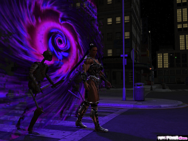 Обои картинки фото 3д, графика, creatures, существа, скелет, ночь, существо