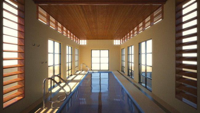 Обои картинки фото интерьер, бассейны, открытые, площадки, вода, бассейн, комната, здание