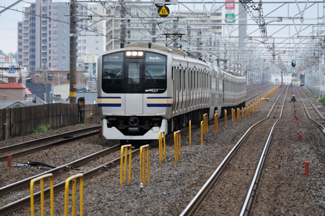 Обои картинки фото техника, электрички, рельсы, скорость