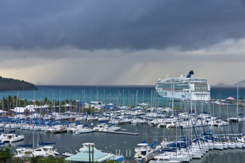 Картинка корабли порты причалы лайнер яхты