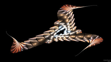 Картинка 3д графика fractal фракталы узор фон