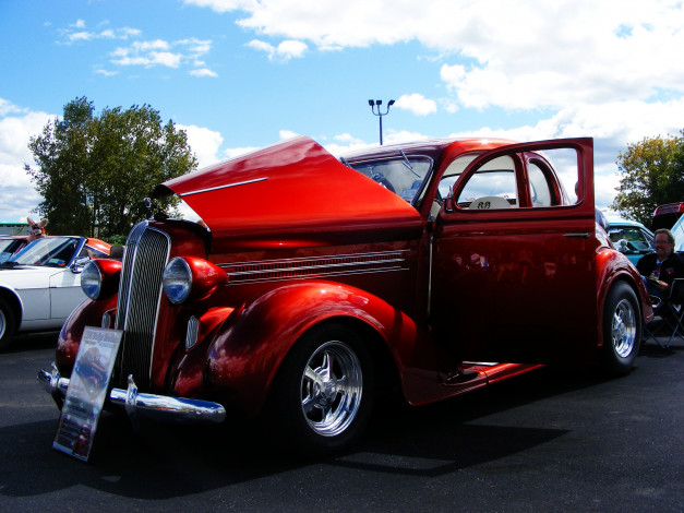 Обои картинки фото 1936, dodge, автомобили, выставки, уличные, фото, классика, автомобиль