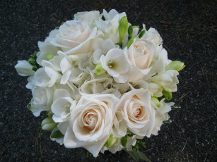 Картинка цветы букеты композиции фрезии розы букет