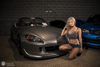 обоя автомобили, авто, девушками, donnah, pham, honda, s2000