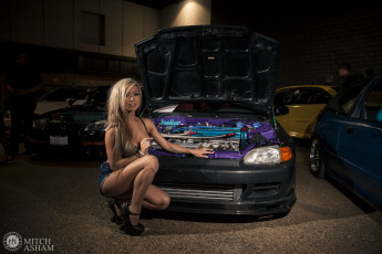 Картинка автомобили авто девушками donnah pham honda civic