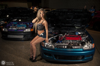 Картинка автомобили авто девушками honda civic donnah pham