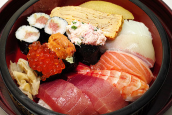 Картинка еда рыба морепродукты суши роллы