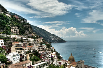 Картинка города амальфийское лигурийское побережье италия дома море