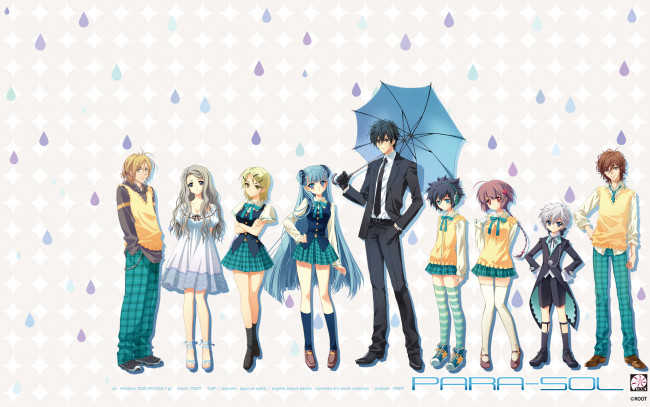 Обои картинки фото аниме, parasol