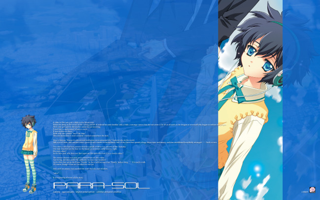 Обои картинки фото аниме, parasol