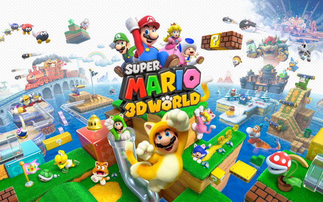 Обои картинки фото super, mario, 3d, world, видео, игры, марио