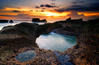 Картинка природа побережье океан берег скалы волны