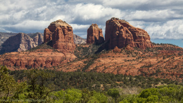 Картинка природа горы деревья небо