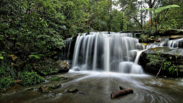 Картинка природа водопады водопад река лес