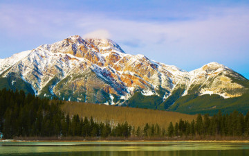 Картинка природа горы река небо лес