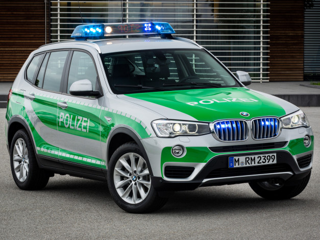 Обои картинки фото автомобили, полиция, bmw, f25, polizei, x3, 2014г