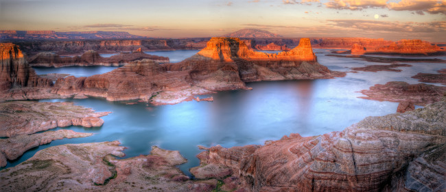 Обои картинки фото природа, реки, озера, река, небо, пейзаж, горы, каньён