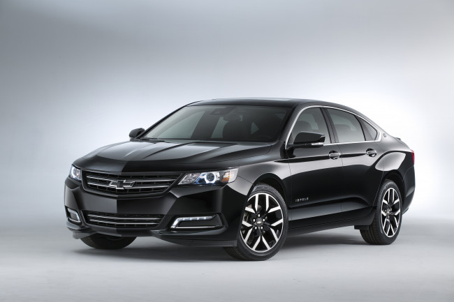 Обои картинки фото автомобили, chevrolet, темный, 2014г, concept, blackout, impala