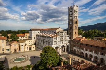 Картинка toscana города -+католические+соборы +костелы +аббатства башня собор площадь