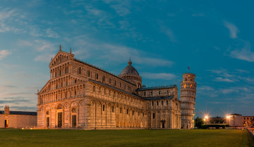 Картинка pisa+cathedral+and+leaning+tower города пиза+ италия башня собор
