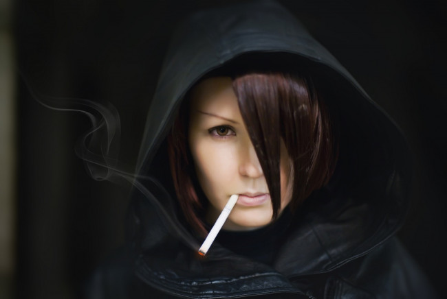 Обои картинки фото разное, cosplay , косплей, катце, сигарета, клин, любви