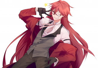 Картинка аниме kuroshitsuji grell sutcliff