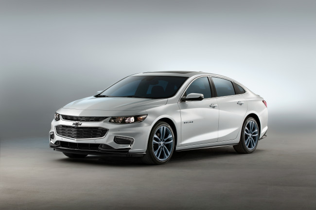 Обои картинки фото автомобили, chevrolet, malibu, concept, line, blue, 2016г