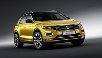 Картинка volkswagen+t-roc+r-line+2018 автомобили volkswagen r-line 2018 t-roc