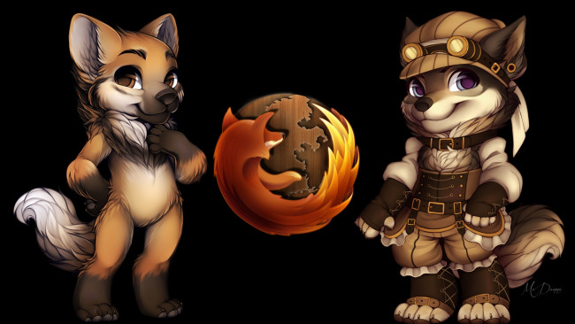 Обои картинки фото компьютеры, mozilla firefox, фон, логотип