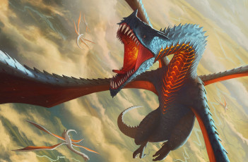 Картинка фэнтези драконы дракон