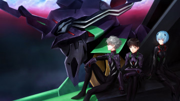 Картинка аниме evangelion ева