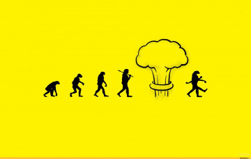 обоя юмор и приколы, мутант, эволюция, взрыв