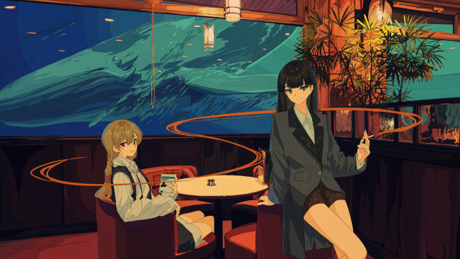 Обои картинки фото аниме, bang dream, девушки