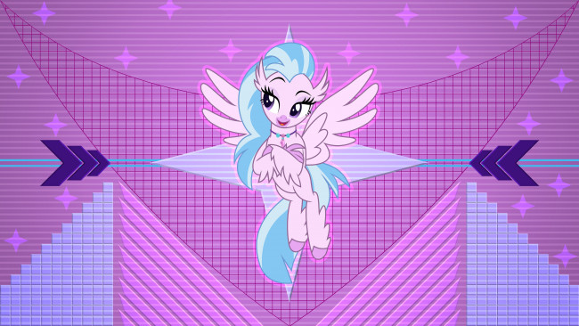 Обои картинки фото мультфильмы, my little pony, фон, пони