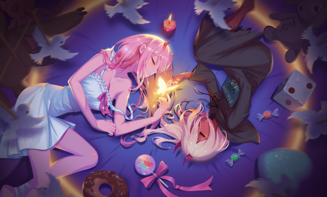 Обои картинки фото аниме, darling in the frankxx, 002, девушка