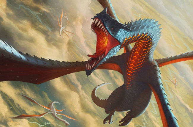 Обои картинки фото фэнтези, драконы, дракон