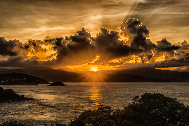 Обои картинки фото природа, восходы, закаты, простор