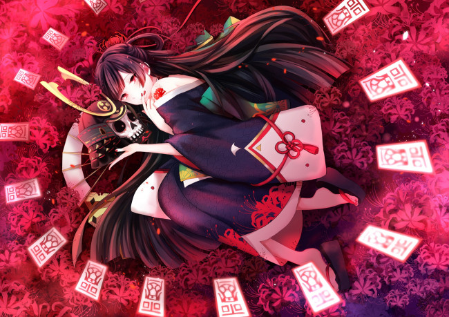 Обои картинки фото аниме, onmyouji, девушка