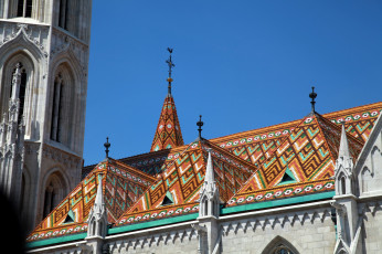 Картинка города будапешт+ венгрия крыша флюгера