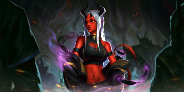 Картинка фэнтези демоны девушка демонесса