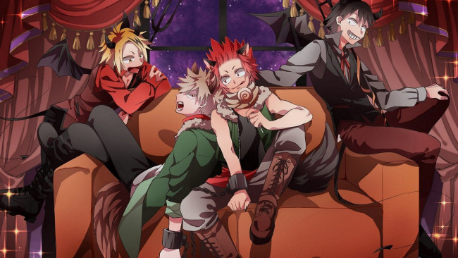 Обои картинки фото аниме, boku no hero academia, моя, геройская, академия