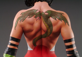 Картинка разное куклы девушка спина тату