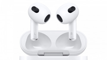 обоя компьютеры, apple, airpods, 3rd, gen, october, 2021, event, hi, tech, наушники