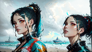 Картинка аниме unknown +другое+ нейросети графика нейроарт ai art нейронные сети рисунки нейро искусство