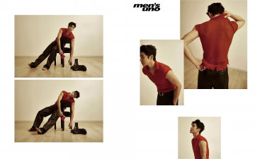 Картинка мужчины hou+ming+hao актер футболка стул