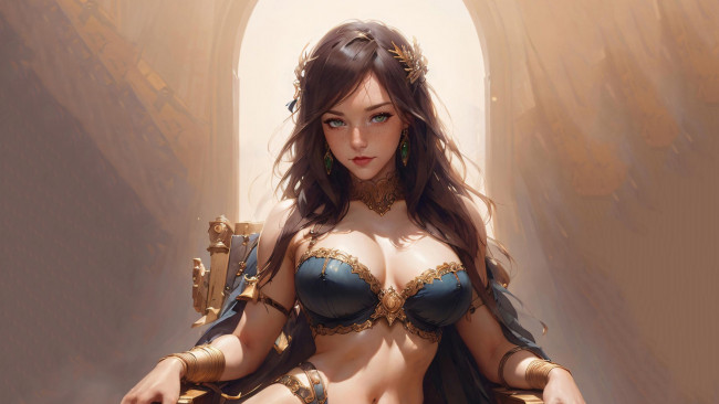 Обои картинки фото фэнтези, девушки, нейросети, графика, нейроарт, ai, art, нейронные, сети, рисунки, нейро, искусство